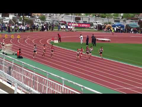 2018 茨城県高校総体陸上 県南地区女子100m準決勝1組