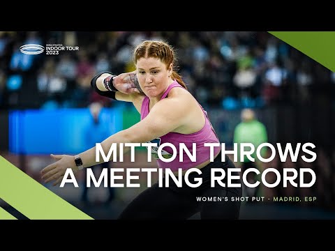 Mitton 🇨🇦 surprises Haley to win the women&#039;s shot put | World Indoor Tour 2023