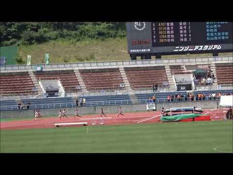 女子200m予選3組、1着：西原実来（新田高）27秒41　～第2回愛媛陸上競技協会強化記録会～