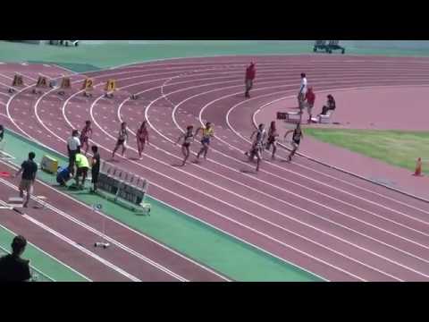 2018 茨城県高校個人選手権 1年女子100m予選3組