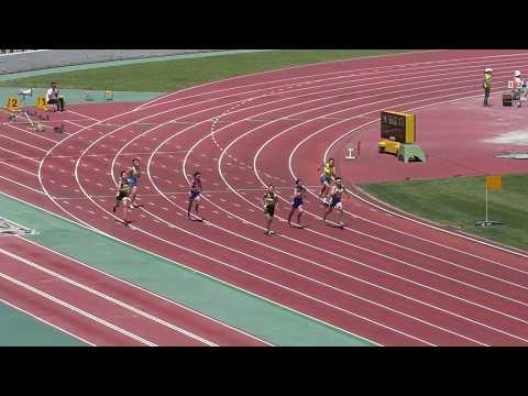 H30　千葉県中学通信陸上　女子四種競技200m　2組