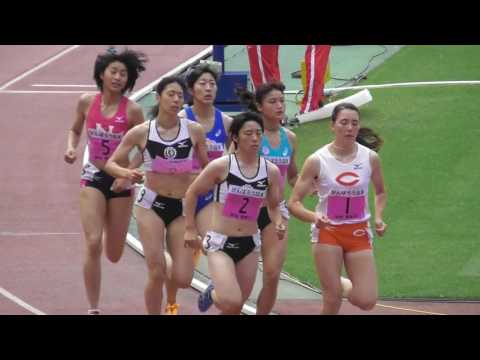 【頑張れ中大】 関東ｲﾝｶﾚ 女子1部七種800ｍ（最終種目）3組 ﾍﾝﾌﾟﾋﾙ大会新・藤沼 2017.5.28