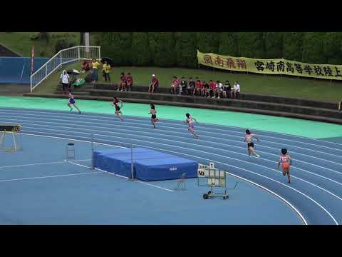 20180914102210県高校新人大会女4×100ｍR予選2組 延岡