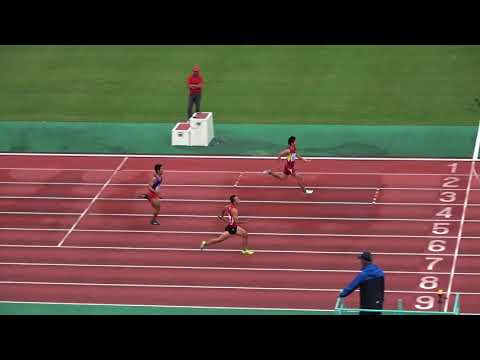 男4×100mR 予3組　2017福岡県高校新人陸上