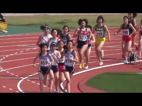 群馬県高校総体2017 中北部地区予選会 女子1500m1組