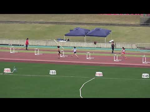 20180318141227県記録会一高女400ｍH1組堀坂 美月(2) 熊本商業高