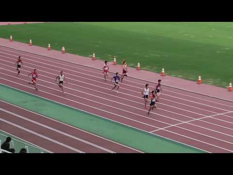 2018 茨城県高校総体陸上 男子4x100mR準決勝1組