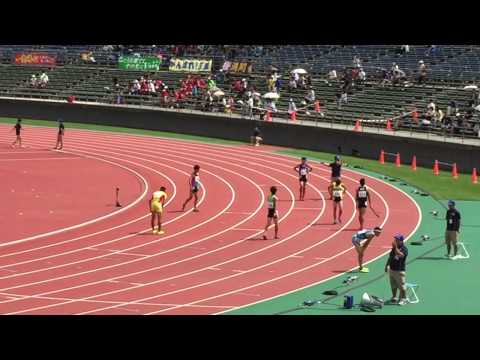 2015　北海道全中　陸上競技　男子110mH　準決勝1組