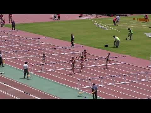 女子100mH予選3組　北関東 R01