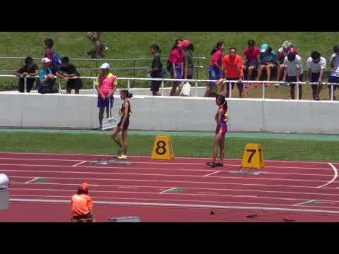 H30　千葉県中学通信陸上　女子四種競技200m　1組