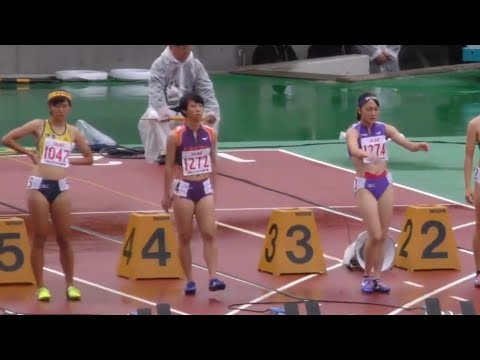 女子100m予選2組　U18日本選手権R01