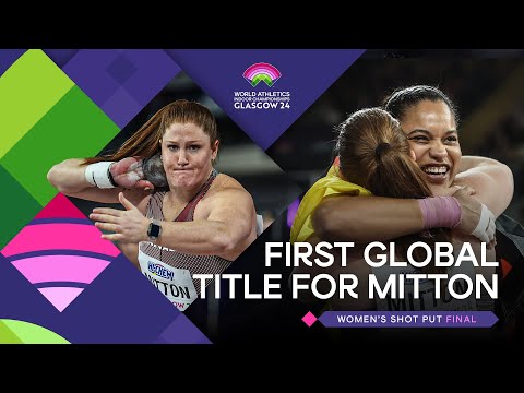 Mitton grabs shot put gold 💥 | World Indoor Championships Glasgow 24