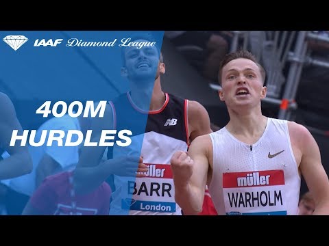 Karsten Warholm 47.65 Wins Men&#039;s 400m Hurdles - IAAF Diamond League London 2018