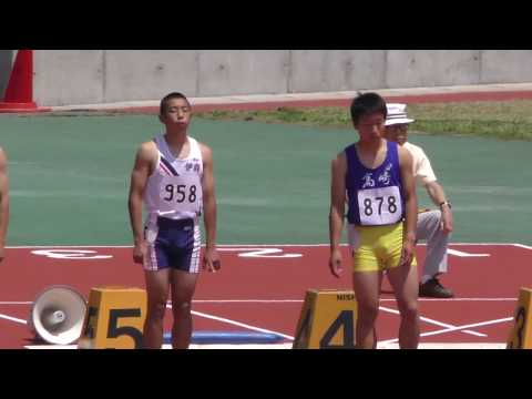 20170519群馬県高校総体陸上男子100m予選6組
