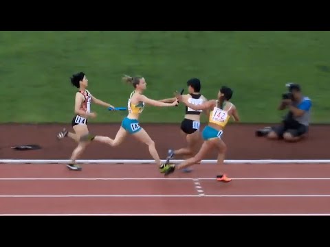 女子4×400mR決勝 富士北麓ワールドトライアル2019