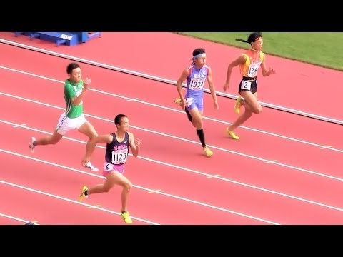 2015ユース陸上男子 100ｍ 予選3組 20151017