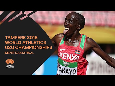 Men&#039;s 5000m Final - World Athletics U20 Championships Tampere 2018