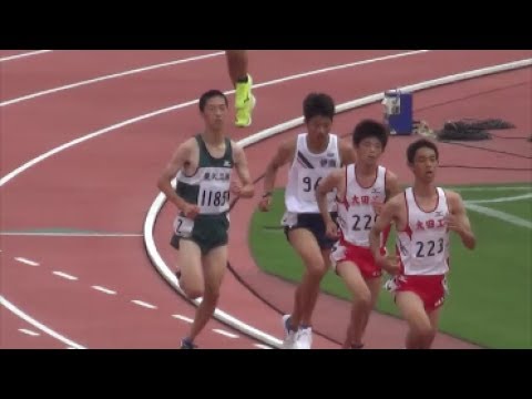 国体陸上群馬県予選2017 少年B男子3000m決勝1組