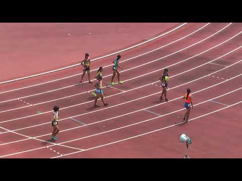 H29　千葉県ｼﾞｭﾆｱｵﾘﾝﾋﾟｯｸ最終選考　B女子100m　予選2組