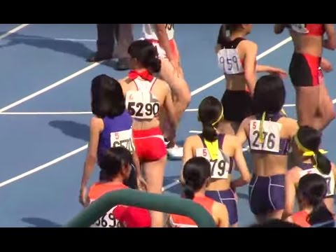 都文京　2016東京都高校陸上 (都総体) 女子4×400mリレー　予選1組