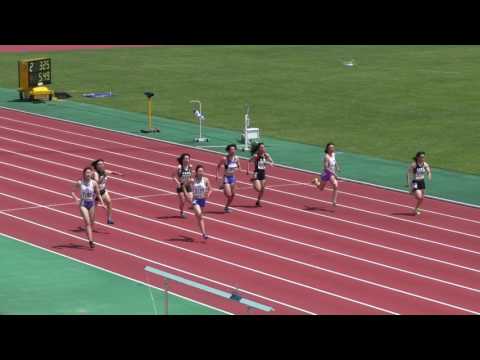 2017 秋田県陸上競技選手権 女子 100m 予選1組