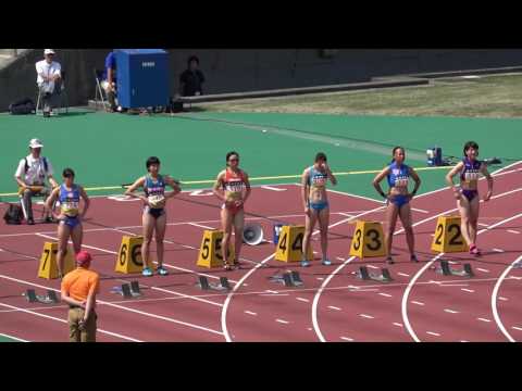 2017NANBU Memorial Women&#039;s100m heat2 Chisato FUKUSHIMA11.53(-1.6) 福島千里 福田真衣 和田麻希