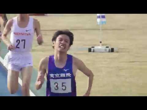 日体大記録会5000m最終組 代田(中大OB) 2019.4.21