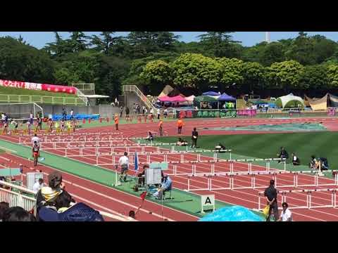 2018神奈川県高校総体 女子100mH決勝(+1.1)