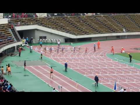 2016年度兵庫選手権　女子少年B 100mJH 2組（+0.2）