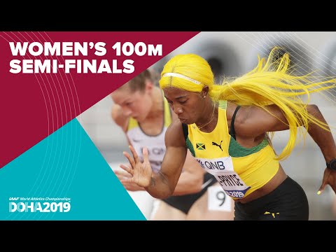 Women&#039;s 100m Semi-Finals | World Athletics Championships Doha 2019.