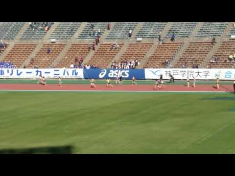 2017年度兵庫リレーカーニバル 中学女子4×100mリレー決勝