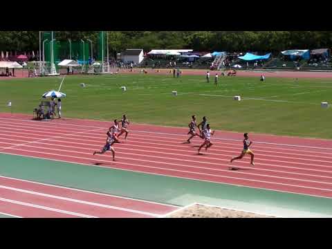 20180812 第73回大阪高等学校総合体育大会 男子 1年 200m 予選 2組　ハムソン
