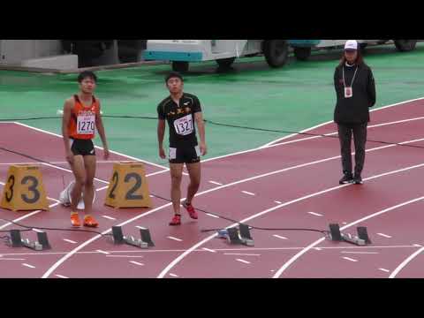 男子100m予選2組　U18日本選手権R01
