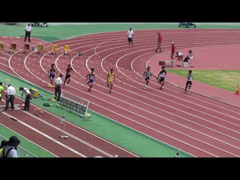 2018 茨城県高校個人選手権 1年男子100m予選5組