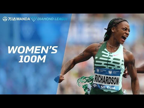 Sha&#039;Carri Richardson beats Shericka Jackson in Silesia 100m - Wanda Diamond League 2023