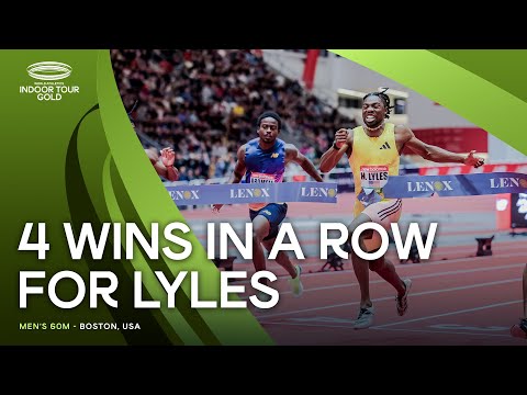 4 wins in a row in Boston for Noah Lyles | World Indoor Tour 2025