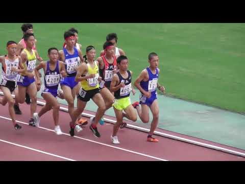 全中陸上2019大阪。男子3000ｍ予選1組、久保田琉月選手が8:48.73で1着。