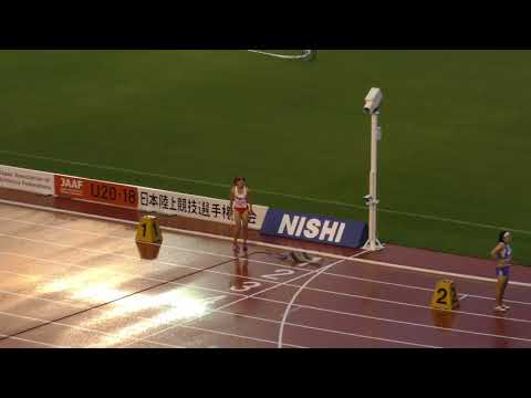 女子4×100mR 予選2組　U18日本選手権 R01