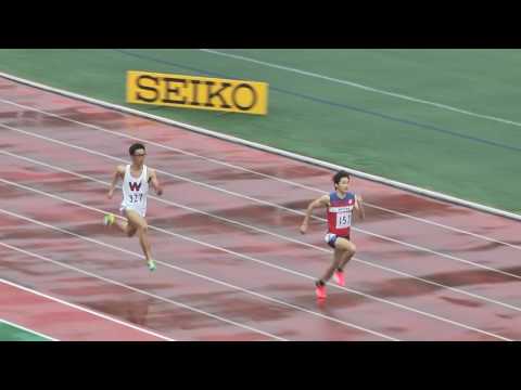 H29　六大学対校　男子OP200m　1組