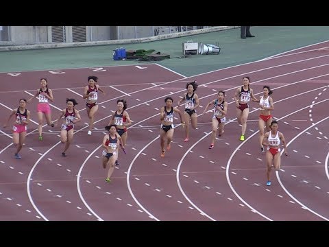 近畿インターハイ 女子4×100mリレー準決勝1組 2019.6 龍谷大平安/小野/西城陽