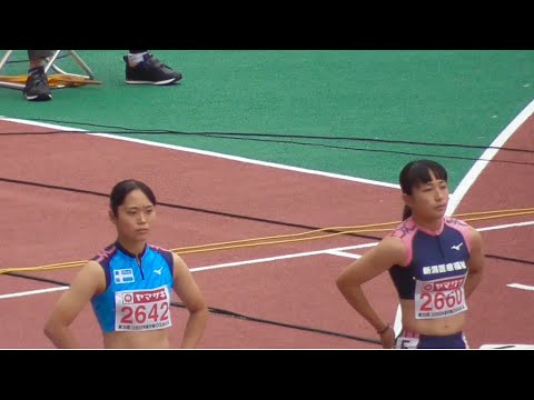 予選 U20女子100m 日本選手権陸上2023