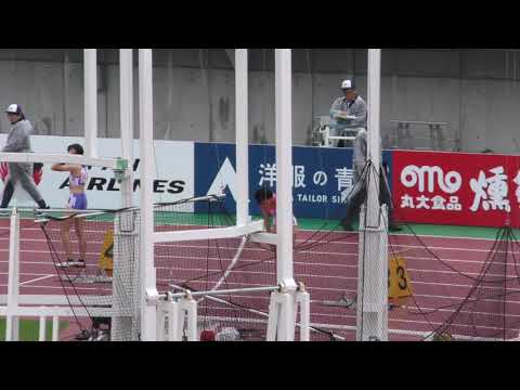 女子300m予選2組　U18日本選手権 R01