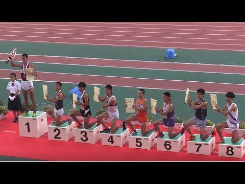 男子5000m競歩 決勝 ラスト１周と表彰 ★沖縄インターハイ陸上2019