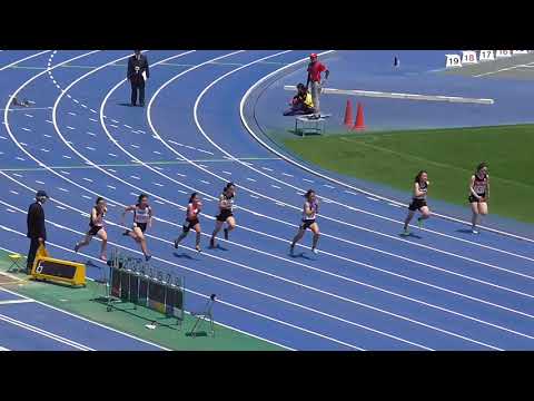 2018 水戸市陸上競技大会 0505 中学女子100m 11組