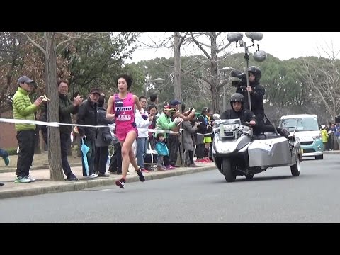 2017 大阪国際女子マラソン 41.5km地点 重友梨佐選手 5年ぶりV