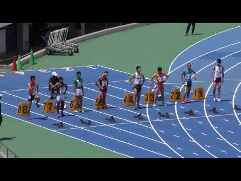 20160618関東高校総体男子100m北関東準決勝1組