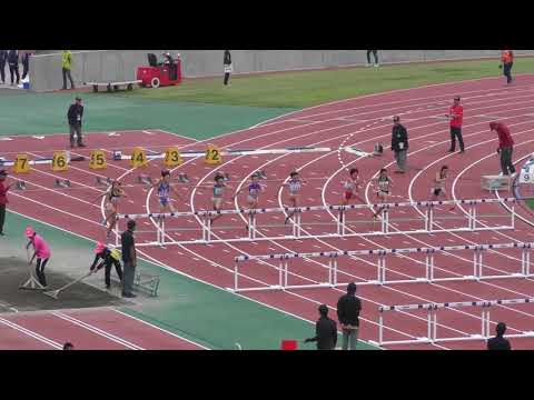 H30　南関東　女子100mH　準決勝1組　大会新記録　小林歩未（市立船橋）
