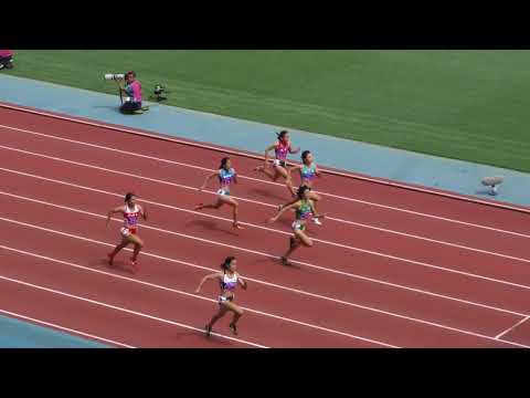 H30　日本インカレ　女子100m　予選3組