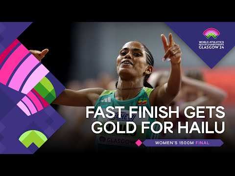 Fast finishing Hailu strikes 1500m gold | World Athletics Indoor Championships Glasgow 24