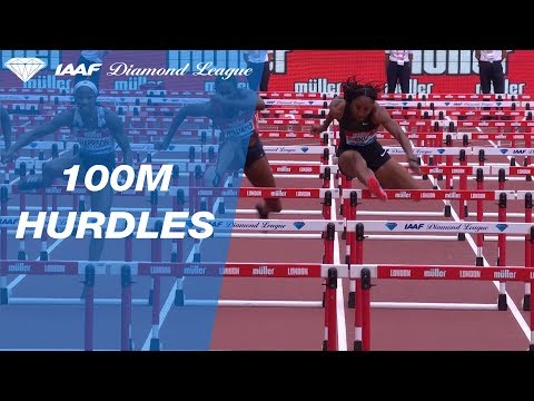 Kendra Harrison 12.36 Wins Women&#039;s 100m Hurdles - IAAF Diamond League London 2018